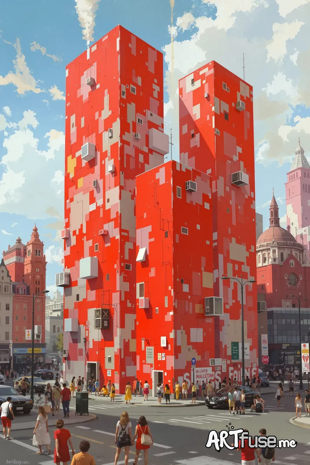 Business fail art. Make some reds buildings art